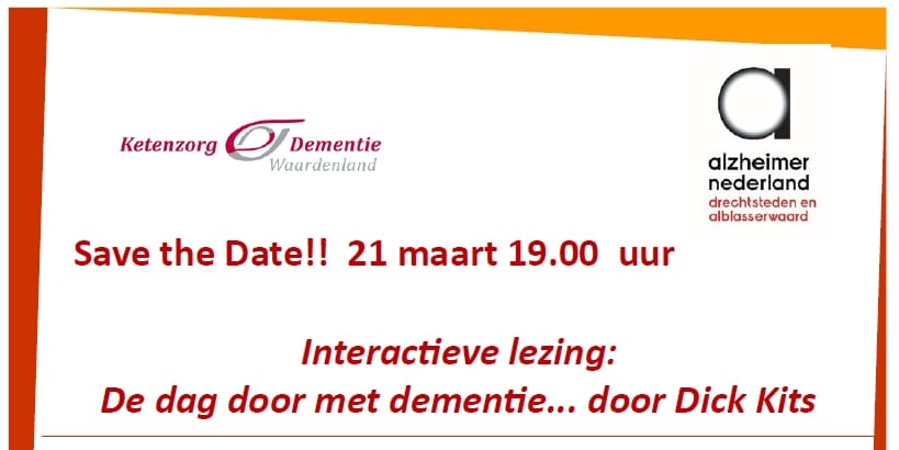 Lezing: de dag door met dementie 21-03-2023 - Odensehuis Papendrecht
